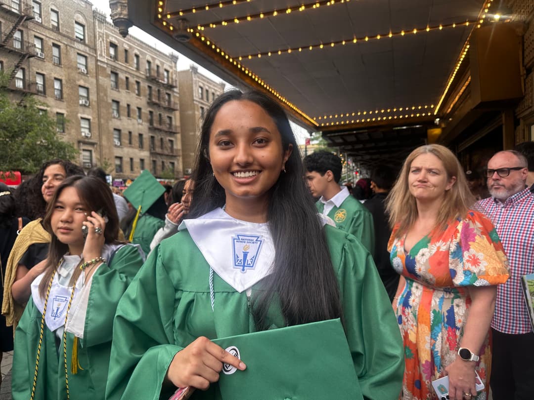 Anjali Ravichandra at her graduation